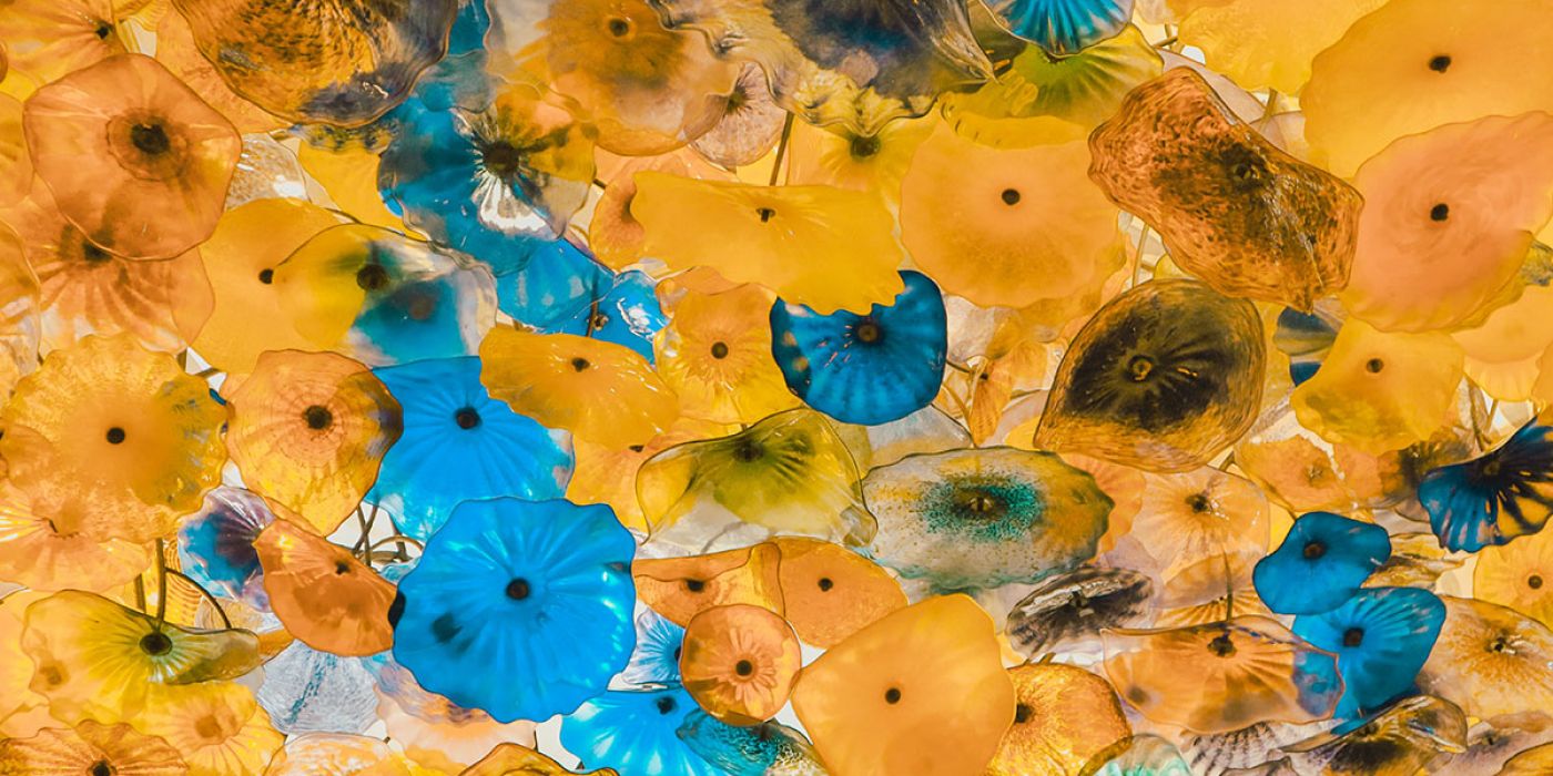 The glass ceiling at Bellagio